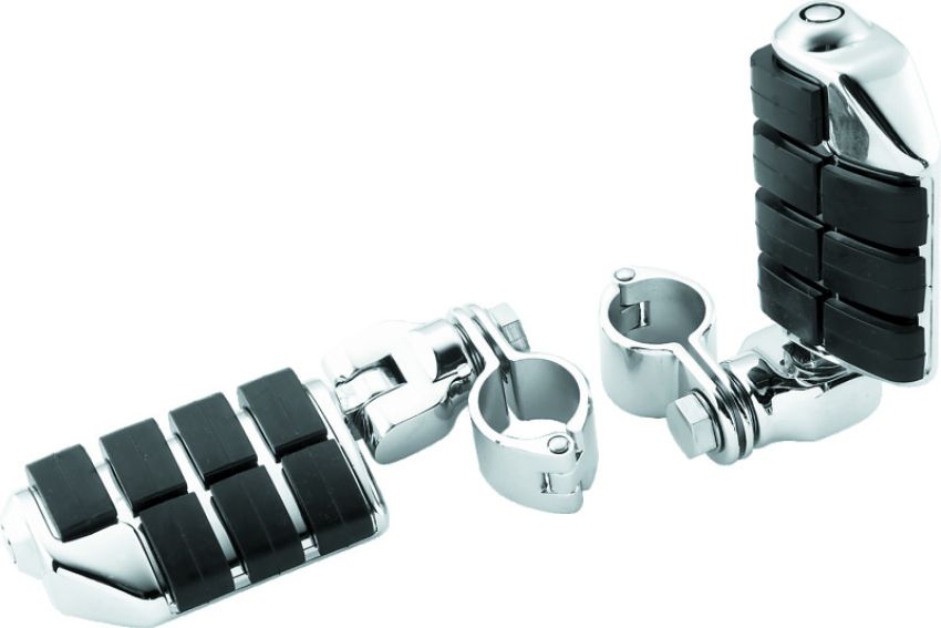 Kuryakyn 7992 Dually ISO  Pegs With 1-1/4inch Clamp Chrome (Pair)