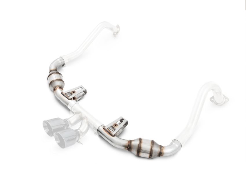 AWE Tuning 3015-32080 Porsche 718 Boxster / Cayman Touring Edition Exhaust - Chrome Silver Tips