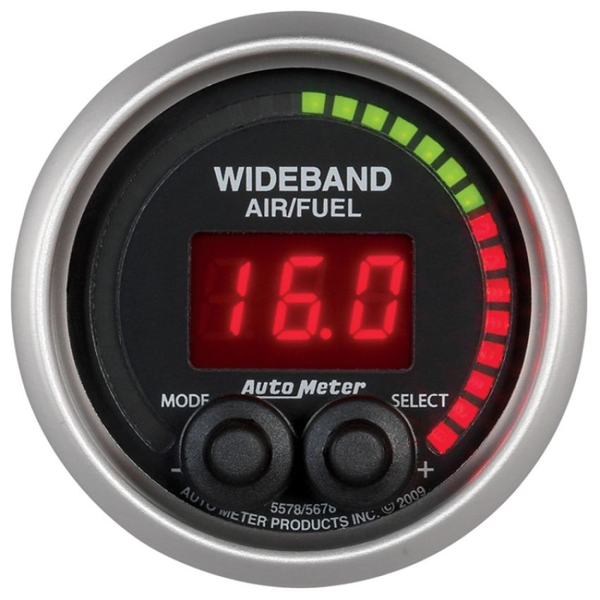 AutoMeter 5678 GAUGE, AIR/FUEL RATIO-PRO, 2 1/16