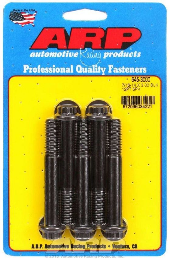 ARP ARP645-3000 Bolt Kit 12pt 5pk 7/16-14 x 3.000