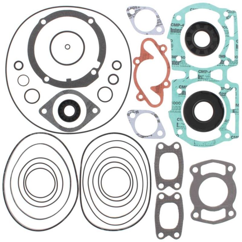 Vertex Pistons 611110 Vertex Gaskets 90-91 Sea-Doo 580 Yellow Eng GT Complete Gasket Kit w/ Oil Seals
