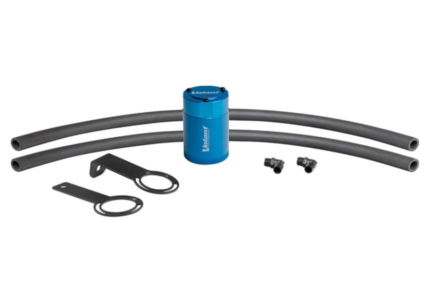 Volant VC0017 Universal 5/8in Connection 3oz Aluminum Oil Catch Can w/Mounting Bracket - Blue