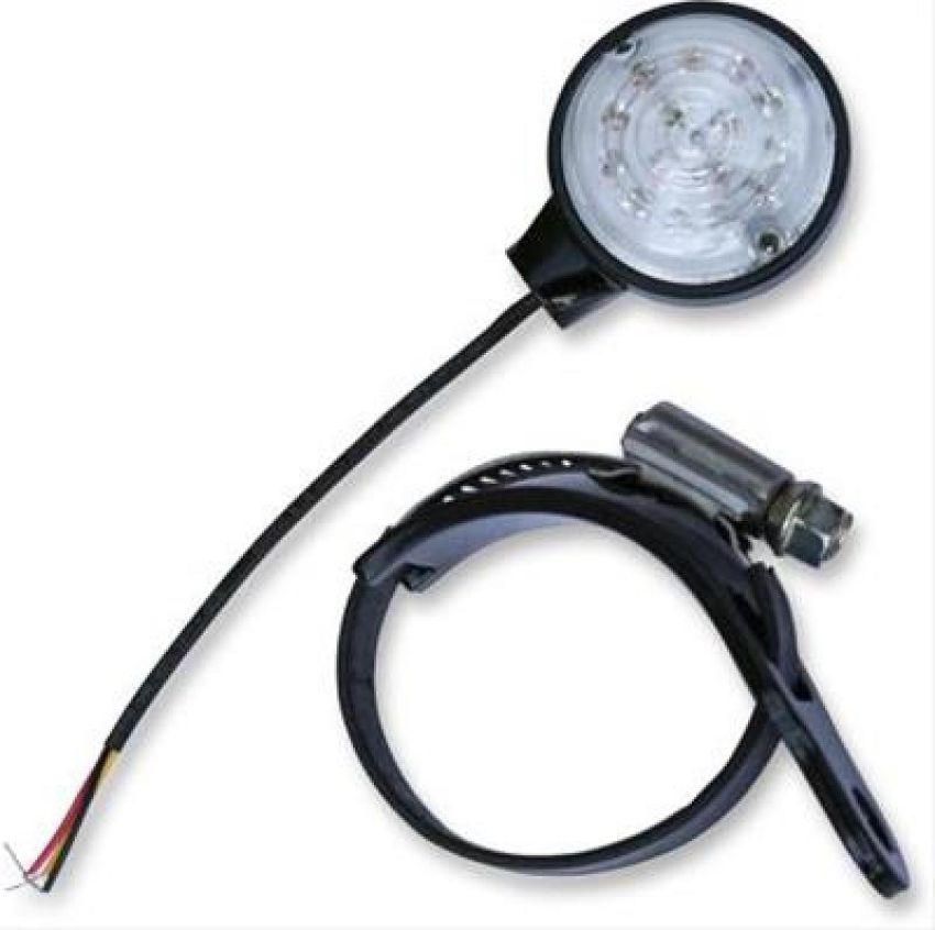 Burly Brand B13-2504B LED Turn Signals Fork Mount Universal - Black/Amber