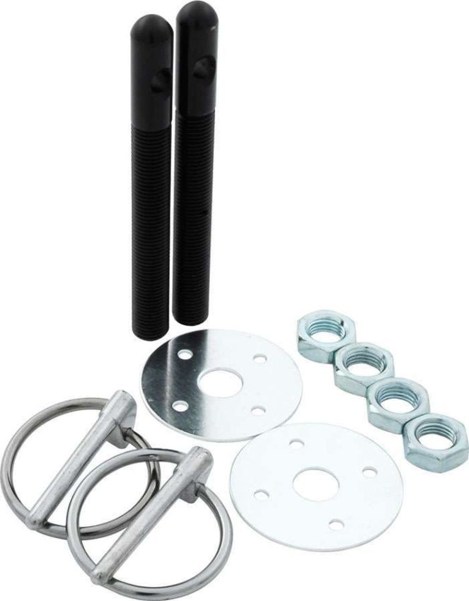 ALLSTAR PERFORMANCE ALL18484 Alum Hood Pin Kit 3/8in Black