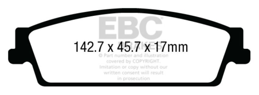 EBC Brakes DP63022 6000 Series Greenstuff Truck/SUV Brakes Disc Pads