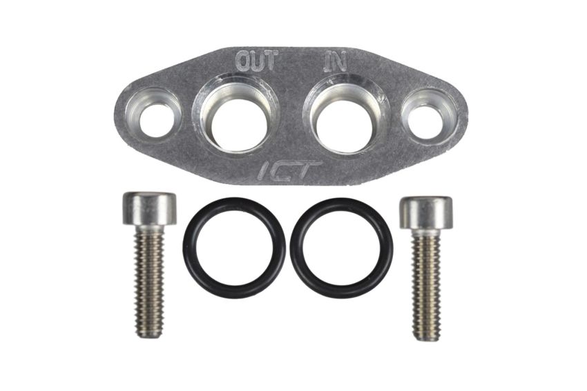 ICT BILLET ICT551600 Oil Cooler Adapter -6AN ORB Oring In/Out