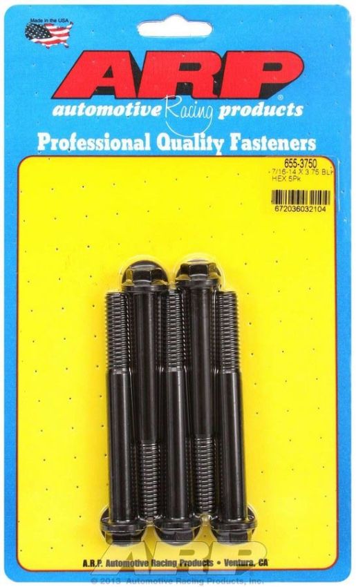 ARP ARP655-3750 Bolt Kit - 6pt. (5) 7/16-14 x 3.750