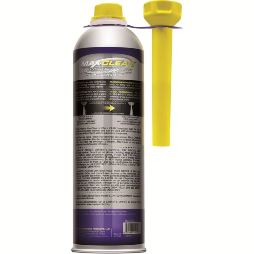Royal Purple 26722 Max-Clean Fuel System Cleaner & Stabilizer (Canada) - 20oz