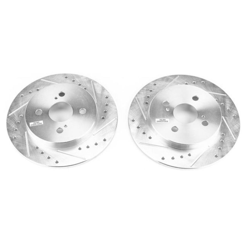 PowerStop JBR1547XPR PowerStop Evolution Performance Drilled, Slotted & Plated Brake Rotor Pair