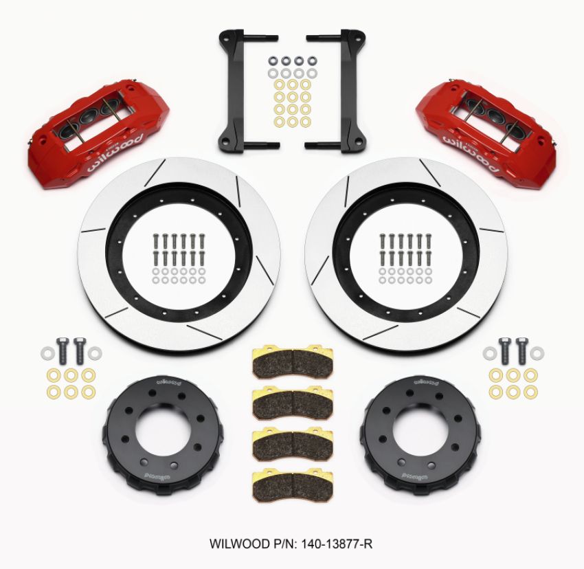 Wilwood 140-13877-R TX6R Front Kit 16.00in Red 1999-2010 GM H2 Truck/SUV 2500