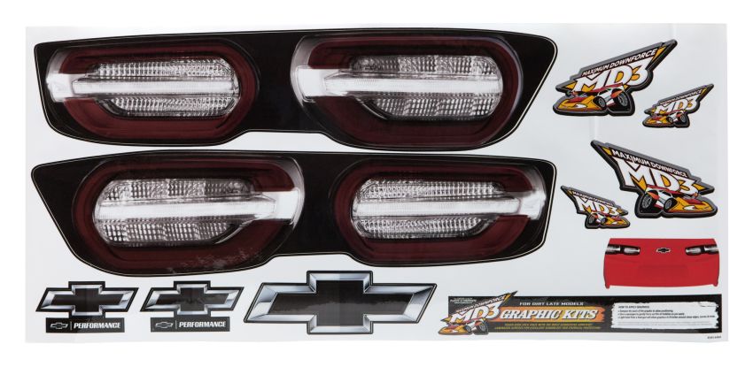 FIVESTAR FIV33131-44541 Graphics Kit Tail Camaro Stock Car