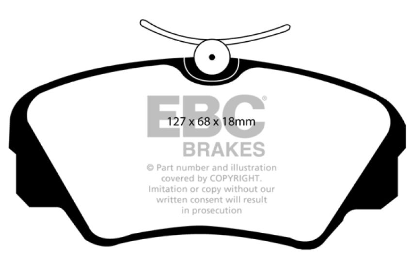 EBC Brakes DP3937C Redstuff Ceramic Low Dust Brake Pads