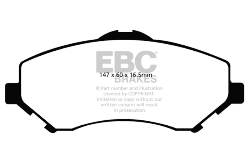 EBC Brakes DP61798 6000 Series Greenstuff Truck/SUV Brakes Disc Pads