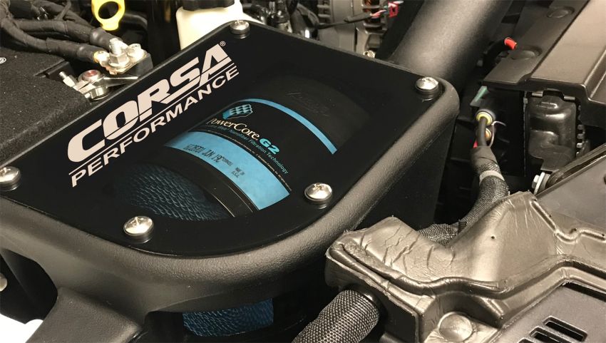 Corsa Performance 477366 Closed Box Air Intake With Donaldson Powercore® Dry Filter