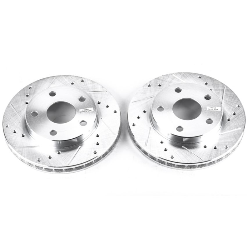 PowerStop JBR590XPR PowerStop Evolution Performance Drilled, Slotted & Plated Brake Rotor Pair