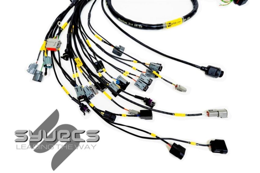 Rywire RY-K2-SYVECS-NA K-Series Naturally Aspirated w/Syvecs S7 ECU Engine Harness (w/4 Inj / No EMAP/Boost)