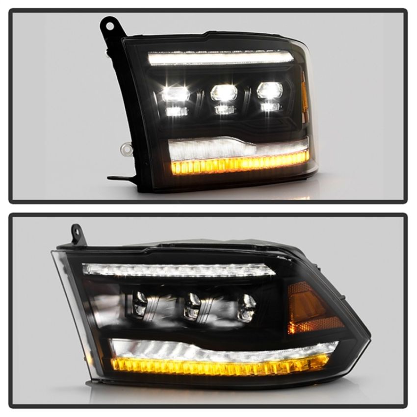 SPYDER 5088673 High-Power LED Module (High Beam And Low Beam) Equipped Headlights - Black
