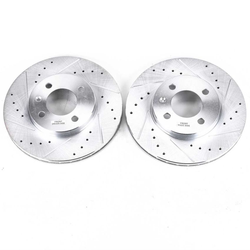 PowerStop EBR251XPR PowerStop Evolution Performance Drilled, Slotted & Plated Brake Rotor Pair