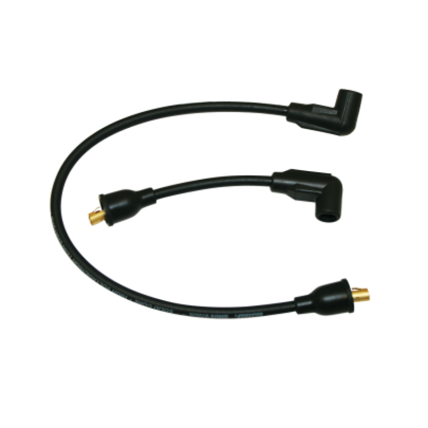 Moroso 27289 65-78 Harley-Davidson FL/FX Solid Stainless Core Wire Set - Black