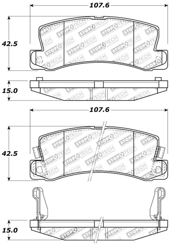 Stoptech 309.03250 Performance Brake Pads