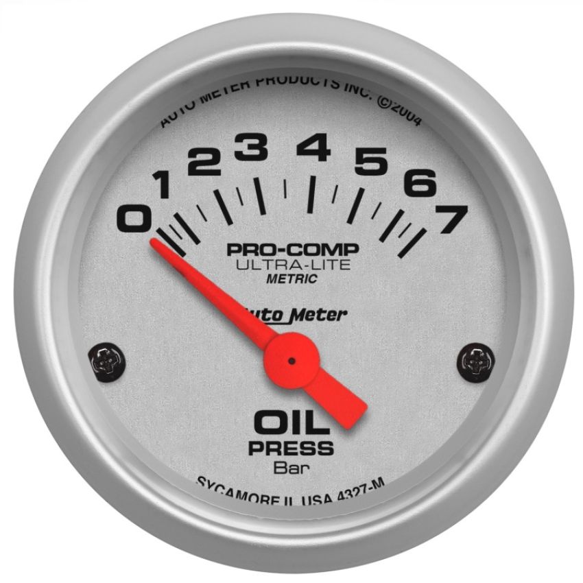AutoMeter 4327-M GAUGE, OIL PRESSURE, 2 1/16