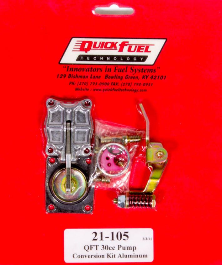 QUICK FUEL TECHNOLOGY QFT21-105 Accelerator Pump Kit - 30cc