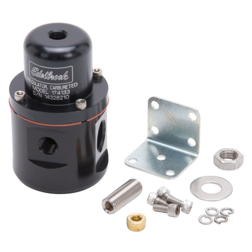 EDELBROCK EDE174133 Fuel Pressure Regulator Bypass Style 160GPH Blk