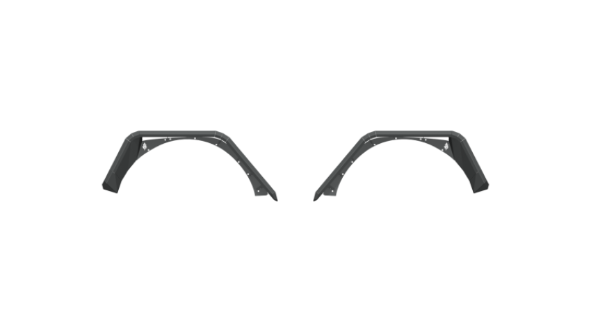 Road Armor 518AFR0B 18-20 Jeep Wrangler JL Stealth Rear Fender Flare Body Armor - Tex Blk