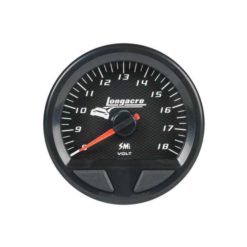 LONGACRE LON52-46746 Waterproof SMI Volt Gauge 8-18v