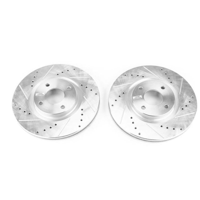 PowerStop AR85191XPR PowerStop Evolution Performance Drilled, Slotted & Plated Brake Rotor Pair