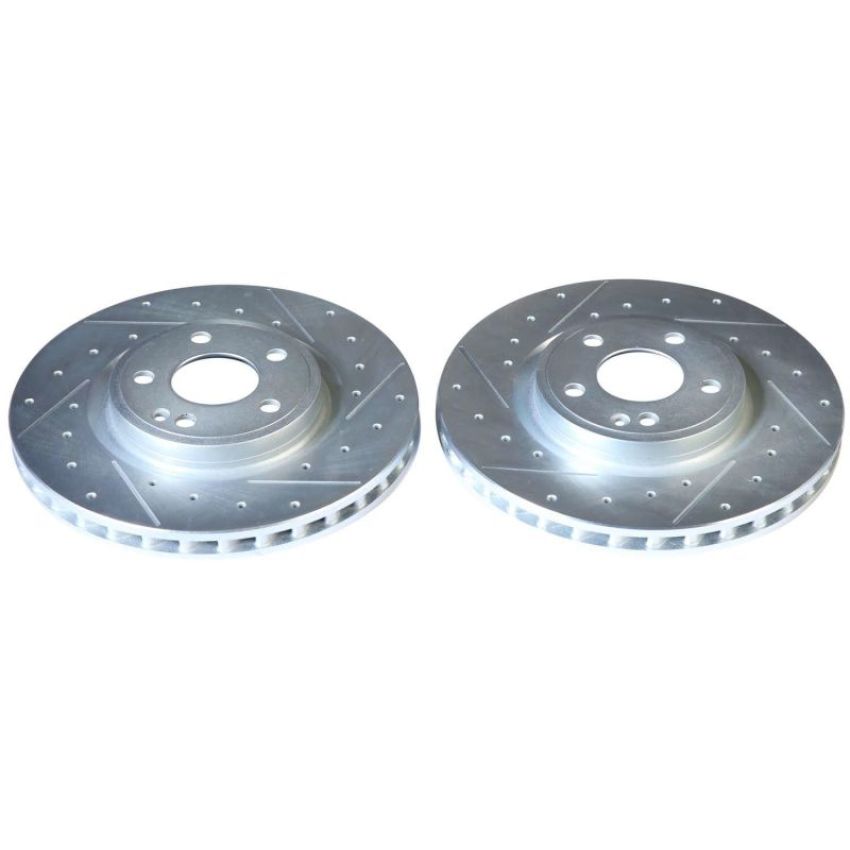 PowerStop EBR1821XPR PowerStop Evolution Performance Drilled, Slotted & Plated Brake Rotor Pair