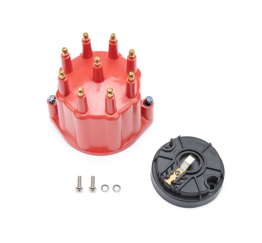 PERTRONIX IGNITION PRTD600711 Dist. Cap & Rotor Kit - Red w/Male Tower