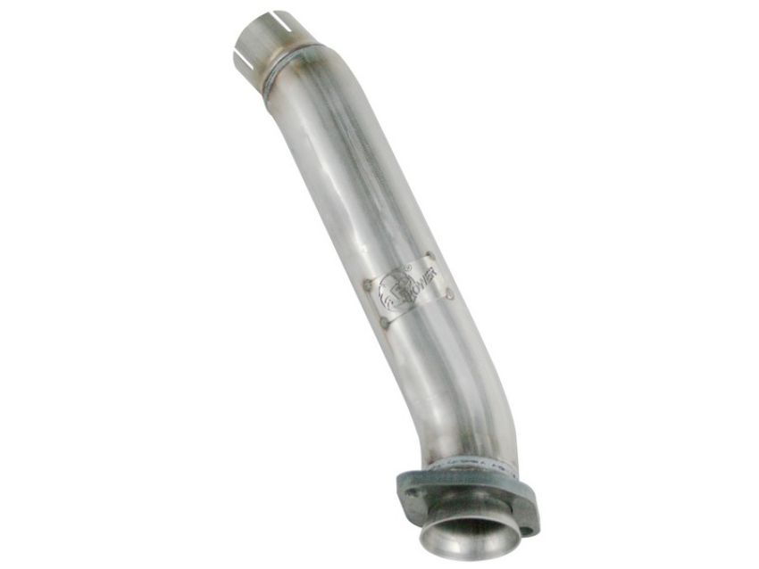 aFe Power 48-06209 Twisted Steel 2-1/2 IN Aluminized Steel Loop-Delete Downpipe