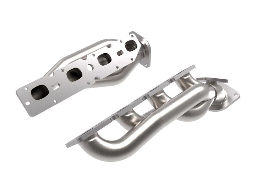 aFe Power 48-32029 Twisted Steel 304 Stainless Steel Short Tube Header