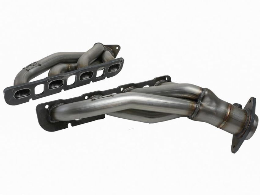 aFe Power 48-32031 Twisted Steel 1-3/4 IN 304 Stainless Headers w/ Raw Finish