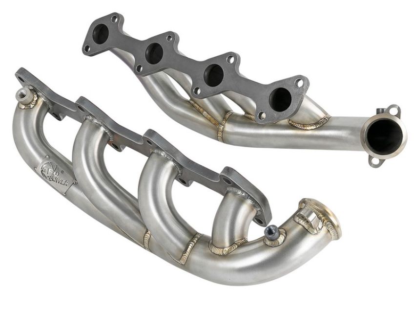aFe Power 48-33022 Twisted Steel 1-3/4 IN to 2 IN 304 Stainless Headers