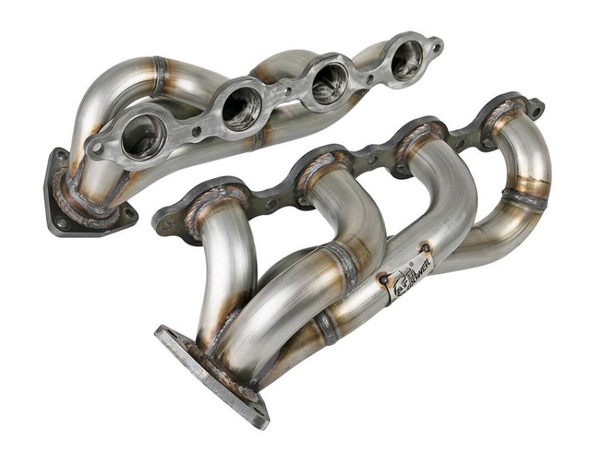 aFe Power 48-34134 Twisted Steel 1-3/4 IN 304 Stainless Steel Short Tube Header