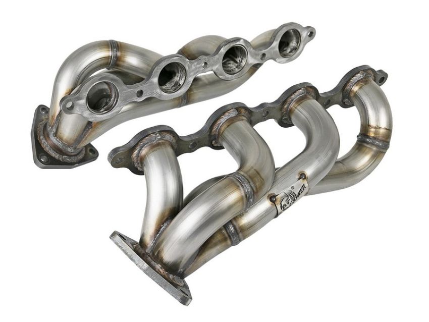 aFe Power 48-34145 Twisted Steel 304 Stainless Steel Short Tube Header