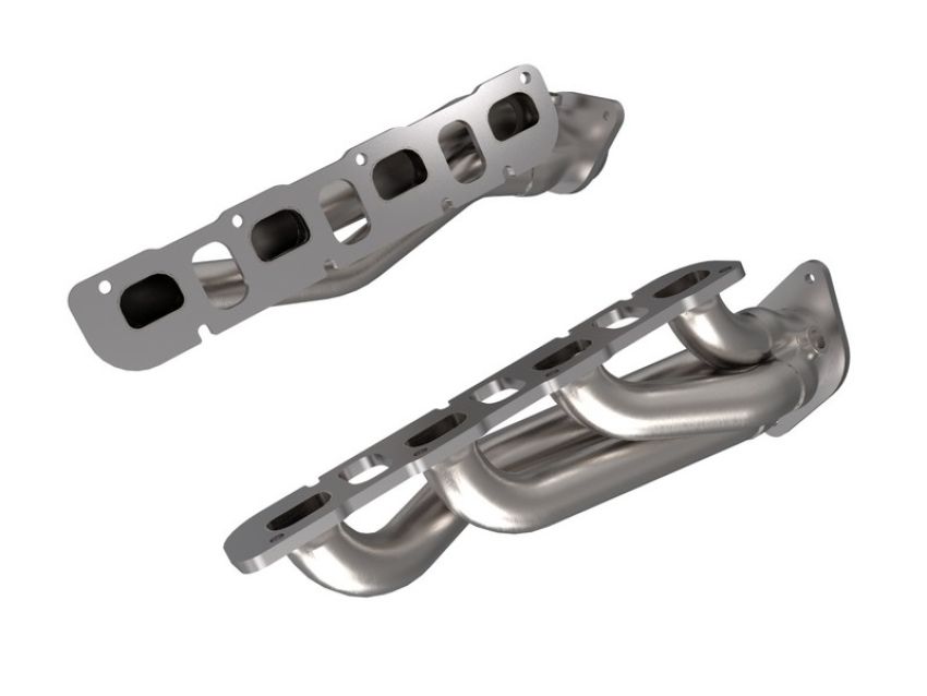 aFe Power 48-38032 Twisted Steel 1-7/8 IN to 2-3/4 IN 304 Stainless Headers w/ Raw Finish