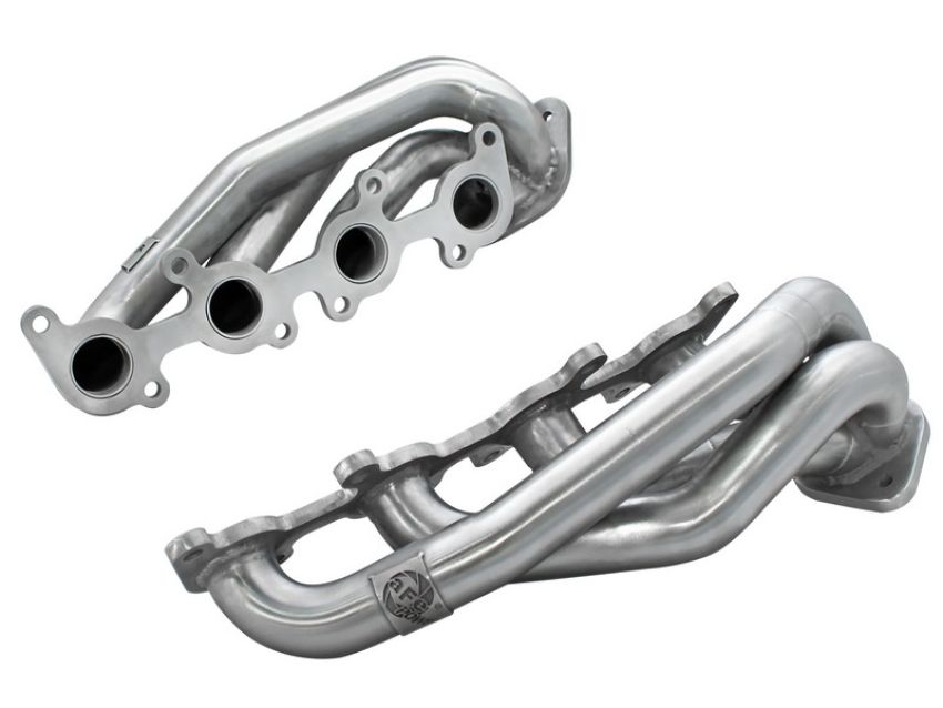 aFe Power 48-43001 Twisted Steel 409 Stainless Steel Short Tube Header