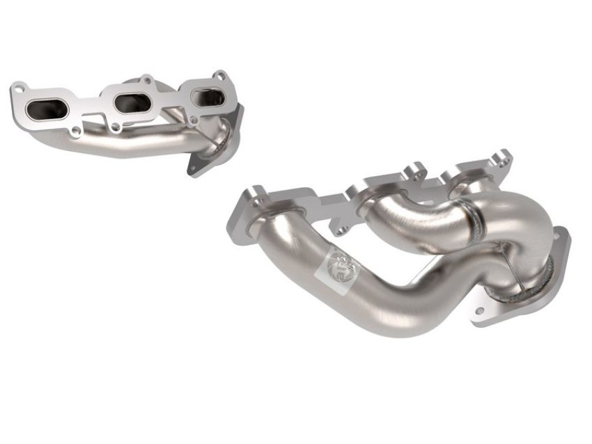 aFe Power 48-43031 Twisted Steel 409 Stainless Steel Short Tube Header