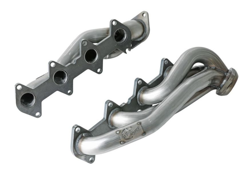 aFe Power 48-43032 Twisted Steel 409 Stainless Steel Short Tube Header