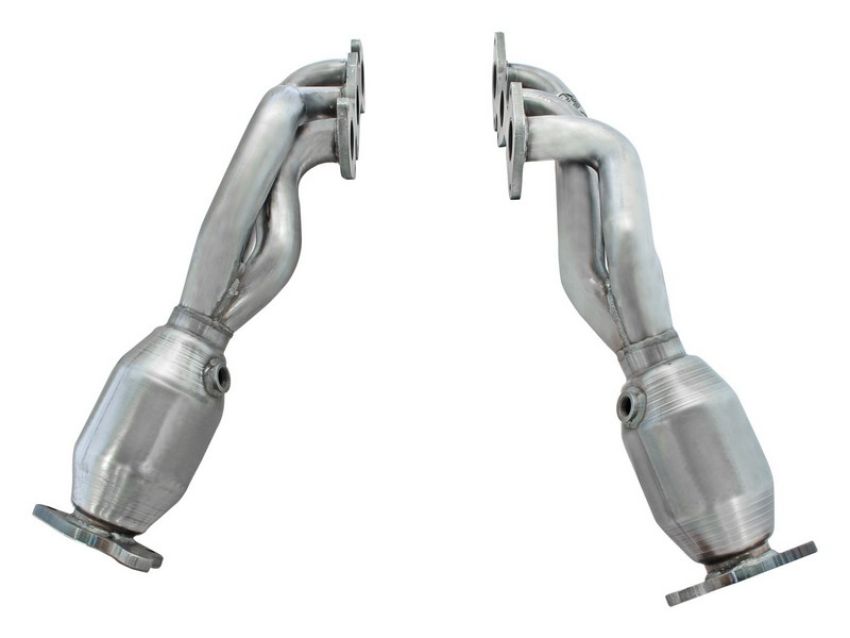 aFe Power 48-46001-1HC Twisted Steel Header 409 Stainless Steel w/ Cat
