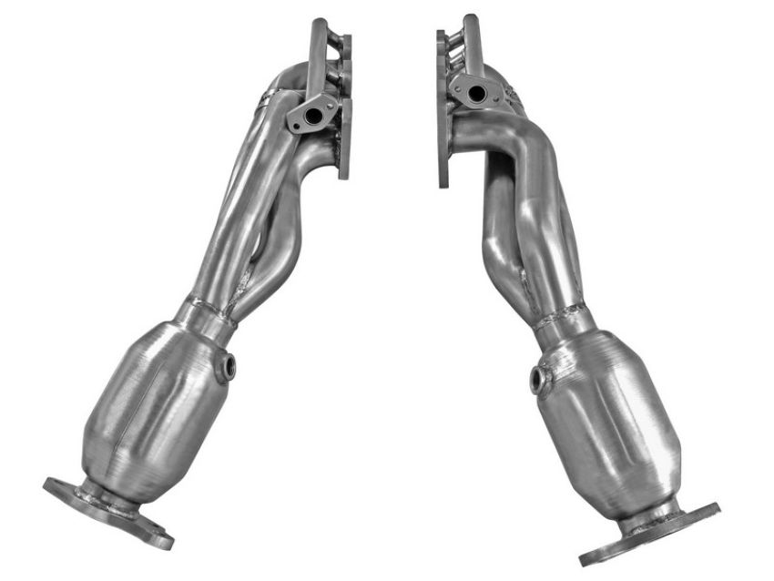 aFe Power 48-46003-1HC Twisted Steel Header 409 Stainless Steel w/ Cat
