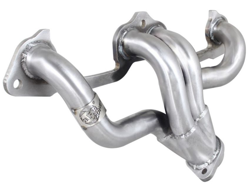 aFe Power 48-46206 Twisted Steel 409 Stainless Steel Short Tube Header