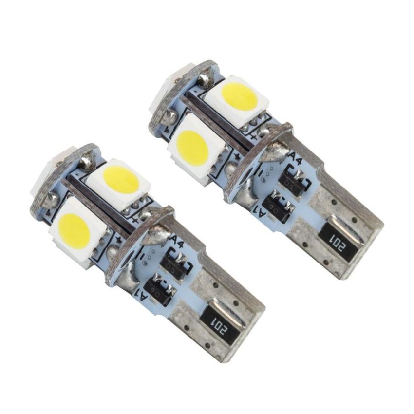 Oracle Lighting 4801-001 ORACLE Lighting T10 5 LED 3 Chip SMD Bulbs (Pair) - Cool White