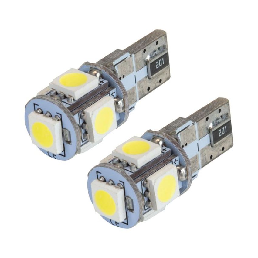 Oracle Lighting 4801-001 ORACLE Lighting T10 5 LED 3 Chip SMD Bulbs (Pair) - Cool White