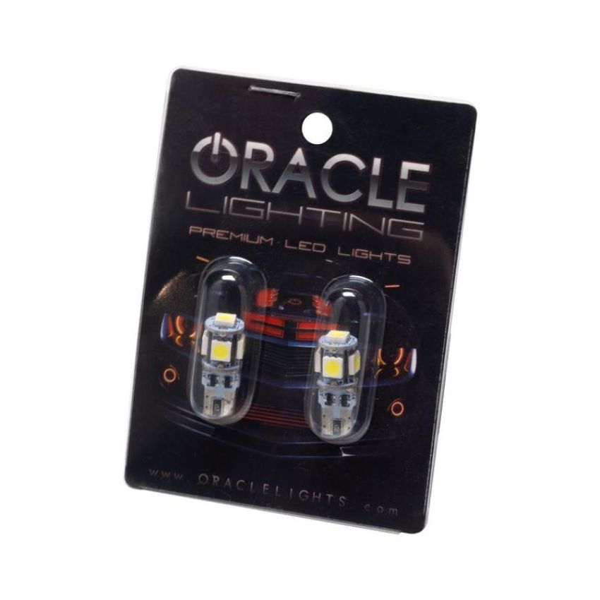 Oracle Lighting 4801-001 ORACLE Lighting T10 5 LED 3 Chip SMD Bulbs (Pair) - Cool White
