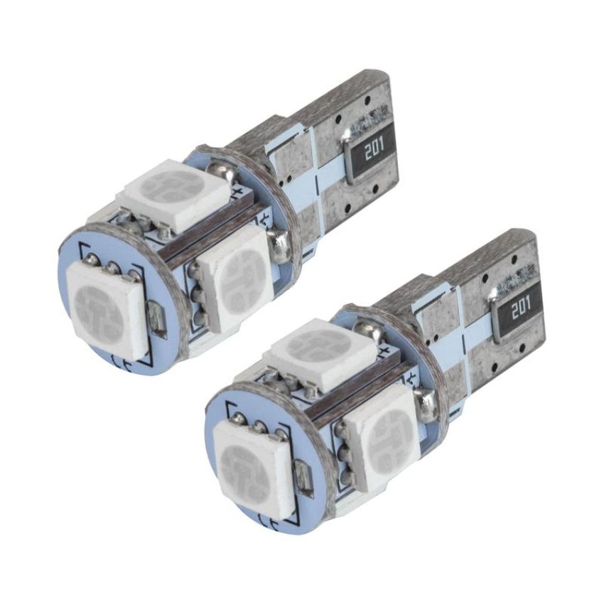Oracle Lighting 4801-002 T10 5 LED 3 Chip SMD Bulbs, Blue, Pair