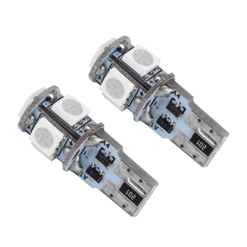 Oracle Lighting 4801-007 T10 5 LED 3 Chip SMD Bulbs, Purple, Pair